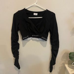 Oh Polly - Take it easy long sleeve crop top